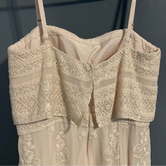 BRAND NEW! Bisou NYC Mon Ange Jumpsuit. Ecru/Beige Color. Size S/M - Picture 13 of 16